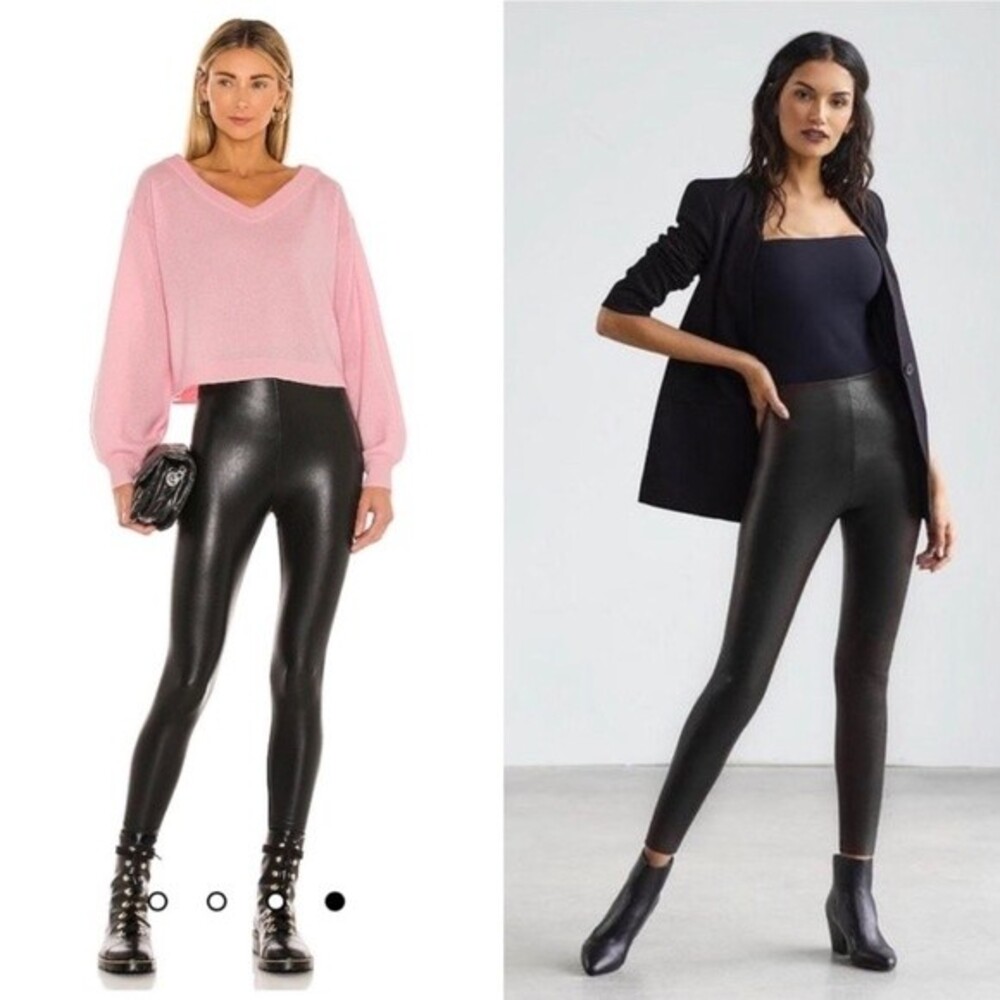 Commando Perfect Control Faux Leather Legging in Black